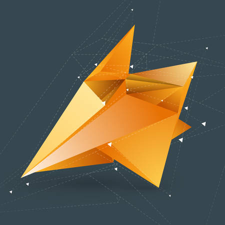 Abstract vector polygonal geometry shape background.のイラスト素材