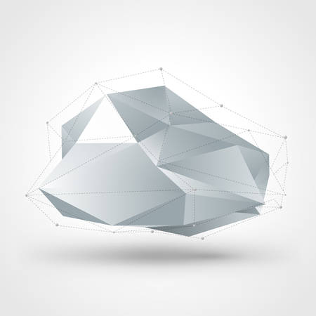 Abstract vector polygonal geometry shape background.のイラスト素材