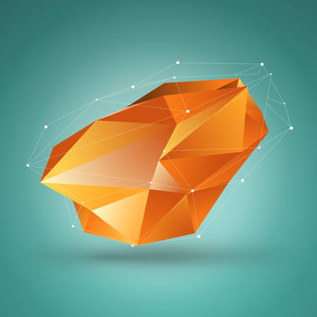 Abstract vector polygonal geometry shape background.のイラスト素材