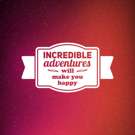 Retro summer vintage label on colorful background. Tropical paradise, beach vacation, adventure and travelのイラスト素材