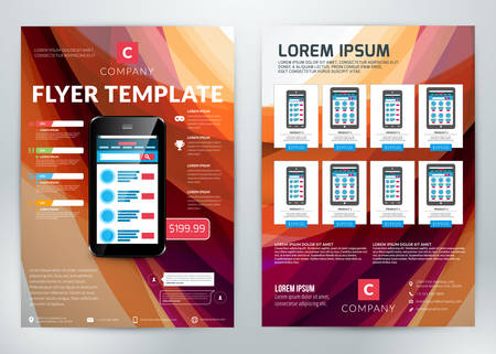 Vector Business Flyer Template for Business Purposeのイラスト素材