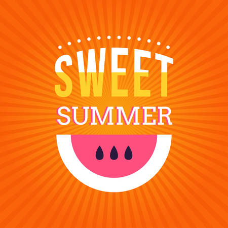 Retro Summer Holidays Vintage Labelのイラスト素材