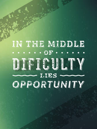 Vector Typography Poster with Motivational Quote On Blurred Backgroundのイラスト素材