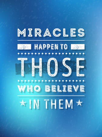 Vector Typography Poster with Motivational Quote On Blurred Backgroundのイラスト素材