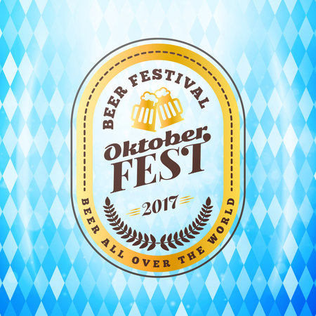 Beer festival Oktoberfest celebration vectorのイラスト素材