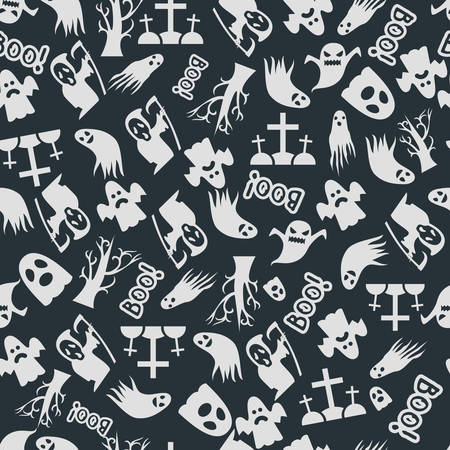 Halloween pattern backdrop design.のイラスト素材