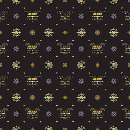 Christmas retro seamless pattern. Vector background for wrapping paper or greeting cardsのイラスト素材
