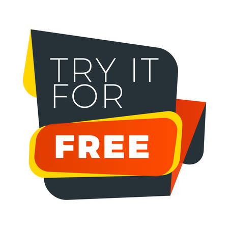 Sale banner template. Vector design element for your promotion. Red, yellow and black color theme. Rounded speech bubbleのイラスト素材