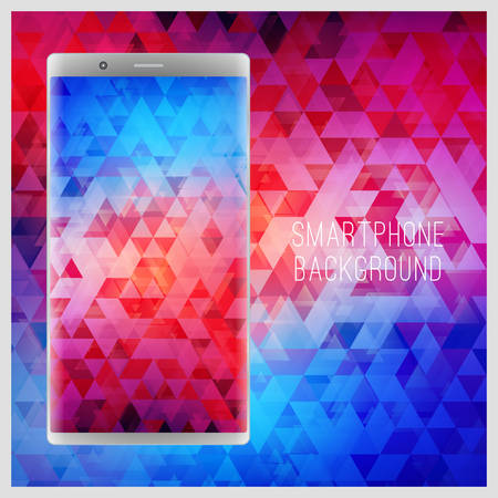 Wallpaper for smartphone. Vector abstract colorful background.のイラスト素材