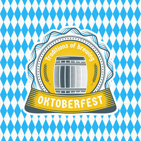 Beer festival Oktoberfest celebrations.のイラスト素材