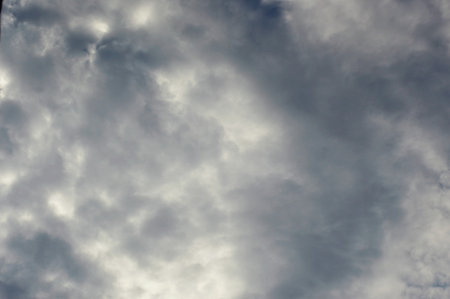 gloomy cloudy stormy sky with black and white clouds waiting for rain