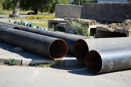 repair and replacement of city and underground communications. heating and water supply. old metal...