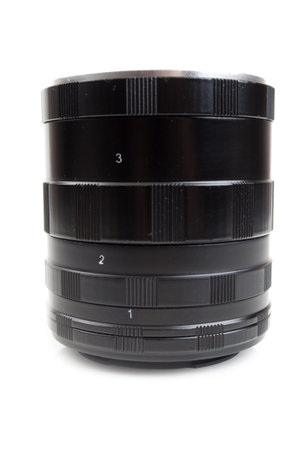 black foto rings on a white backgroundの写真素材