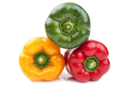 bell peppers isolated on a white background