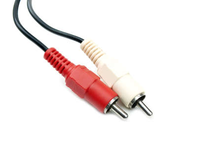 video cable isolated on a white backgroundの写真素材