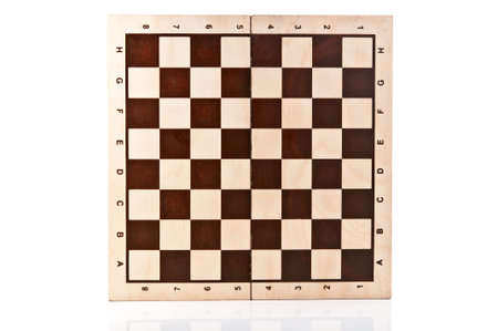 chess board isolated on a white background