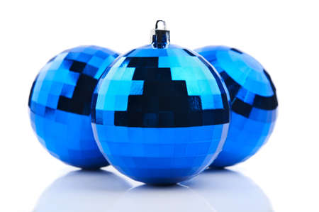 Christmas ball isolated on white backgroundの写真素材