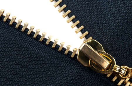 closeup of zipper on backgroundの写真素材
