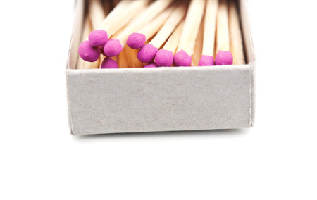 matches box isolated on white background