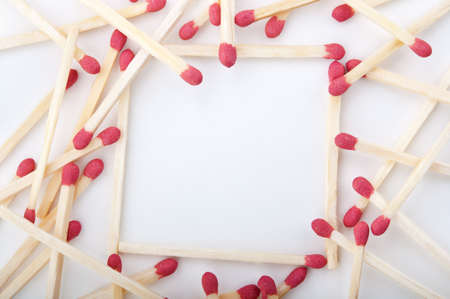 matches isolated on a white backgroundの写真素材