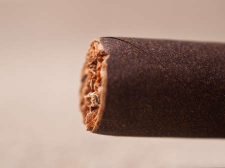 closeup of cigar on backgroundの写真素材