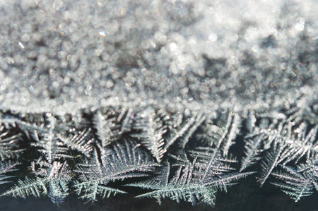 Abstract ice frost natural background