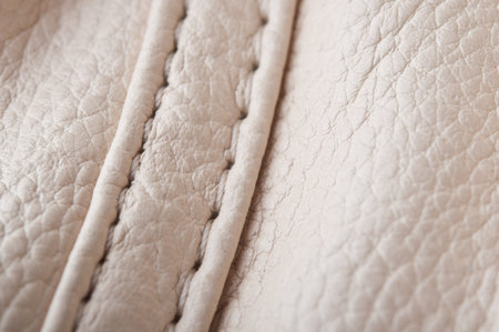 closeup of white leather texture