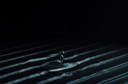 water splash on dark background