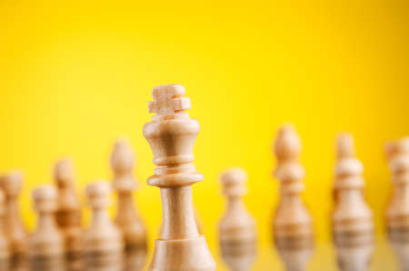 white chess king on backgroundの写真素材