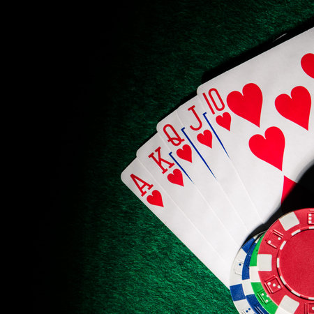 winning hand in poker game