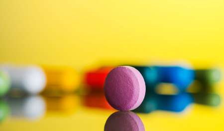 medical concept of pills nad capsuleの写真素材