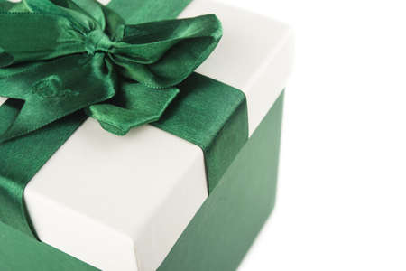 Gift box isolated over white backgroundの写真素材