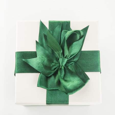 Gift box on white backgroundの写真素材