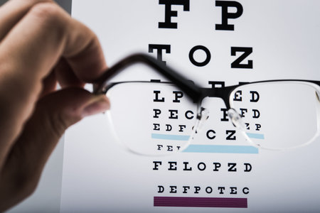 black eye glasses on white backgroundの写真素材