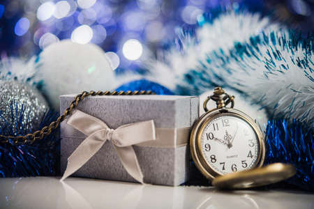 Nearly twelve o'clock. New Year's at midnight.の写真素材