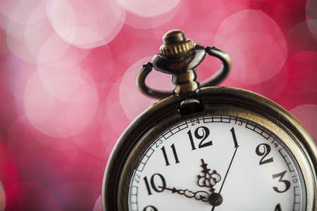 Nearly twelve o'clock. New Year's at midnight.の写真素材