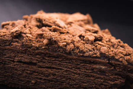 piece of tasty chocolate cakeの写真素材