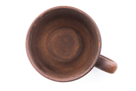 empty coffee cup isolated on a white backgroundの写真素材