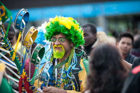 Fans of football 2018 World Cupのeditorial素材