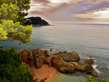 Costa Brava landscape, Lloret de Mar, Catalonia, Spain 