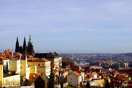 panorama of Prague, Czech Republic, Europe のeditorial素材