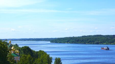 Volga River, Russia.の写真素材