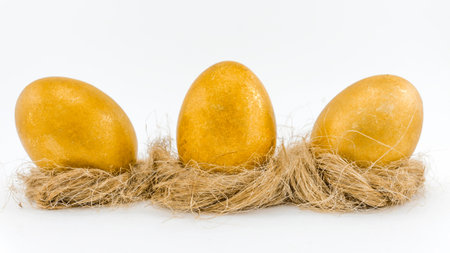 gold easter eggs
