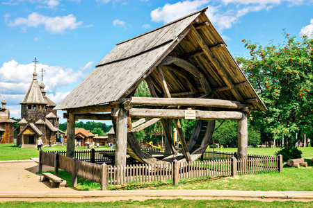 Museum of wooden architecture in Suzdal, Russia