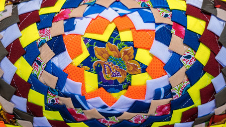 pattern of colorful fabric scraps