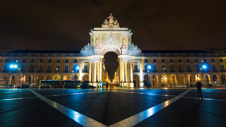 Commerce square (Praca do Comercio) in Lisbon, Portugal