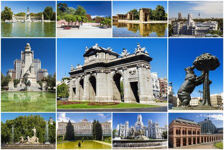 collage of Madrid, Spainのeditorial素材