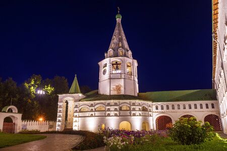 Kremlin in Suzdal night. gold ring of Russiaの写真素材
