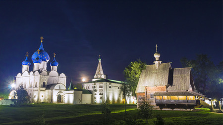 Night Suzdal. Gold ring of Russiaの写真素材