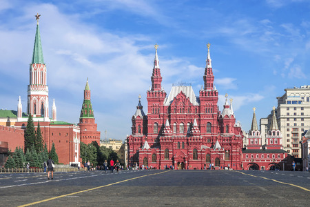 Historical Museum on the Red Square in Moscow, Russiaのeditorial素材